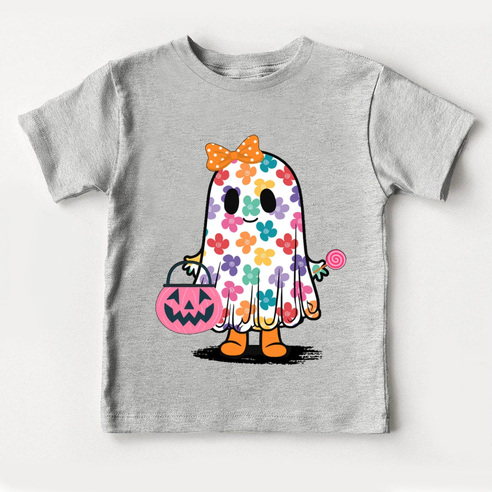Ghost Carrying The Basket Halloween Toddler T-shirts