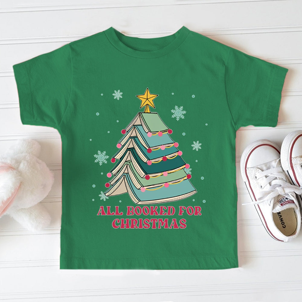 All Booked For Christmas Toddler T-shirts