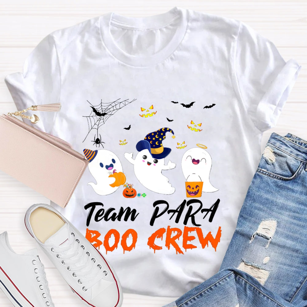 Team Para Boo Crew Paraprofessional Halloween T-shirt