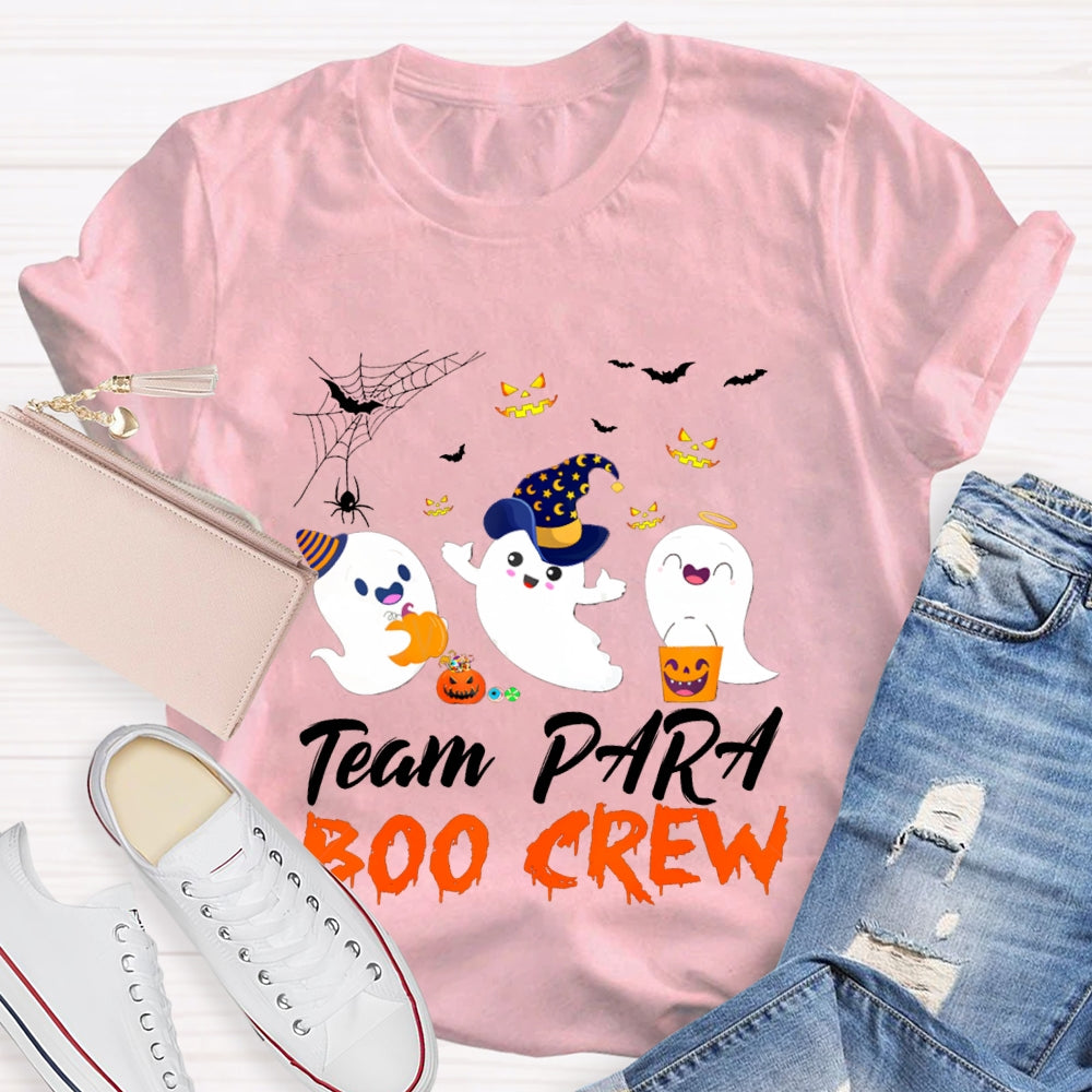 Team Para Boo Crew Paraprofessional Halloween T-shirt
