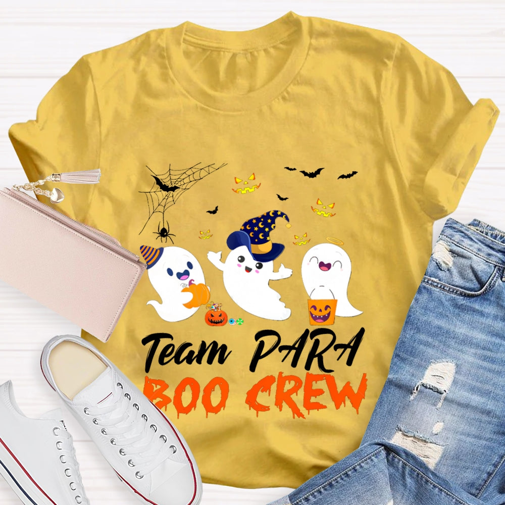 Team Para Boo Crew Paraprofessional Halloween T-shirt