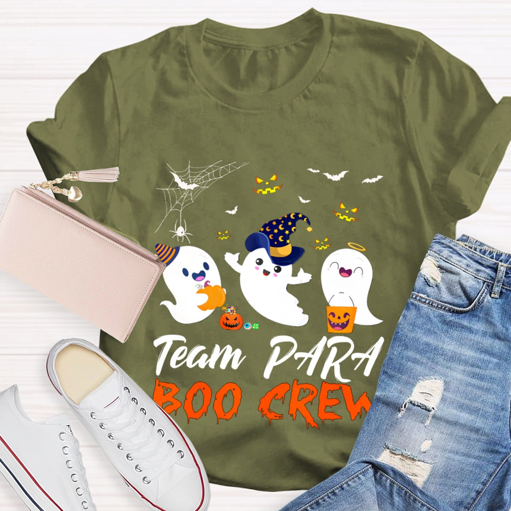 Team Para Boo Crew Paraprofessional Halloween T-shirt