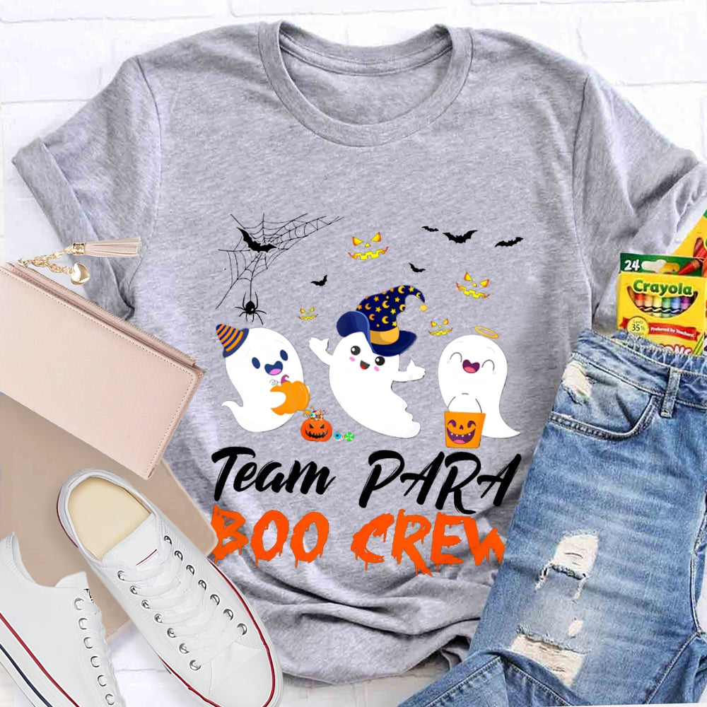 Team Para Boo Crew Paraprofessional Halloween T-shirt