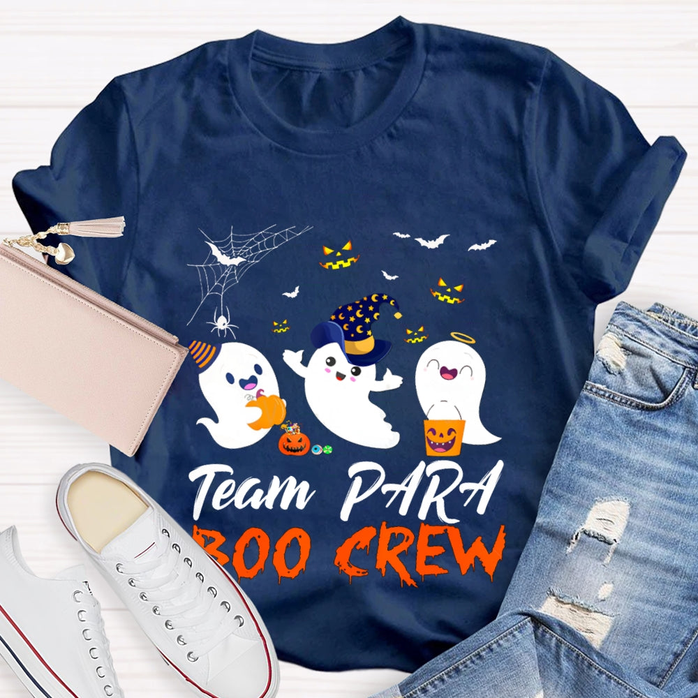 Team Para Boo Crew Paraprofessional Halloween T-shirt