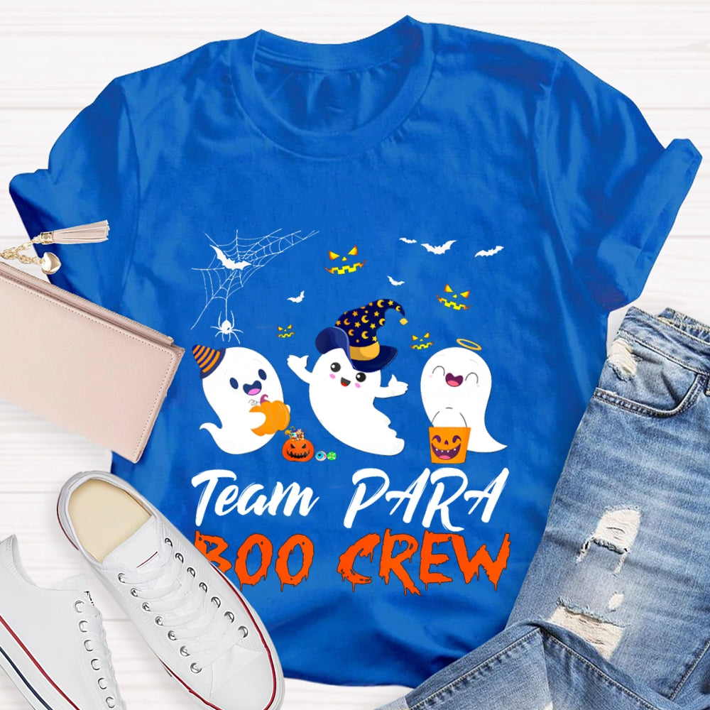 Team Para Boo Crew Paraprofessional Halloween T-shirt