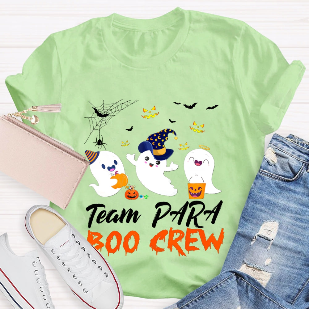 Team Para Boo Crew Paraprofessional Halloween T-shirt
