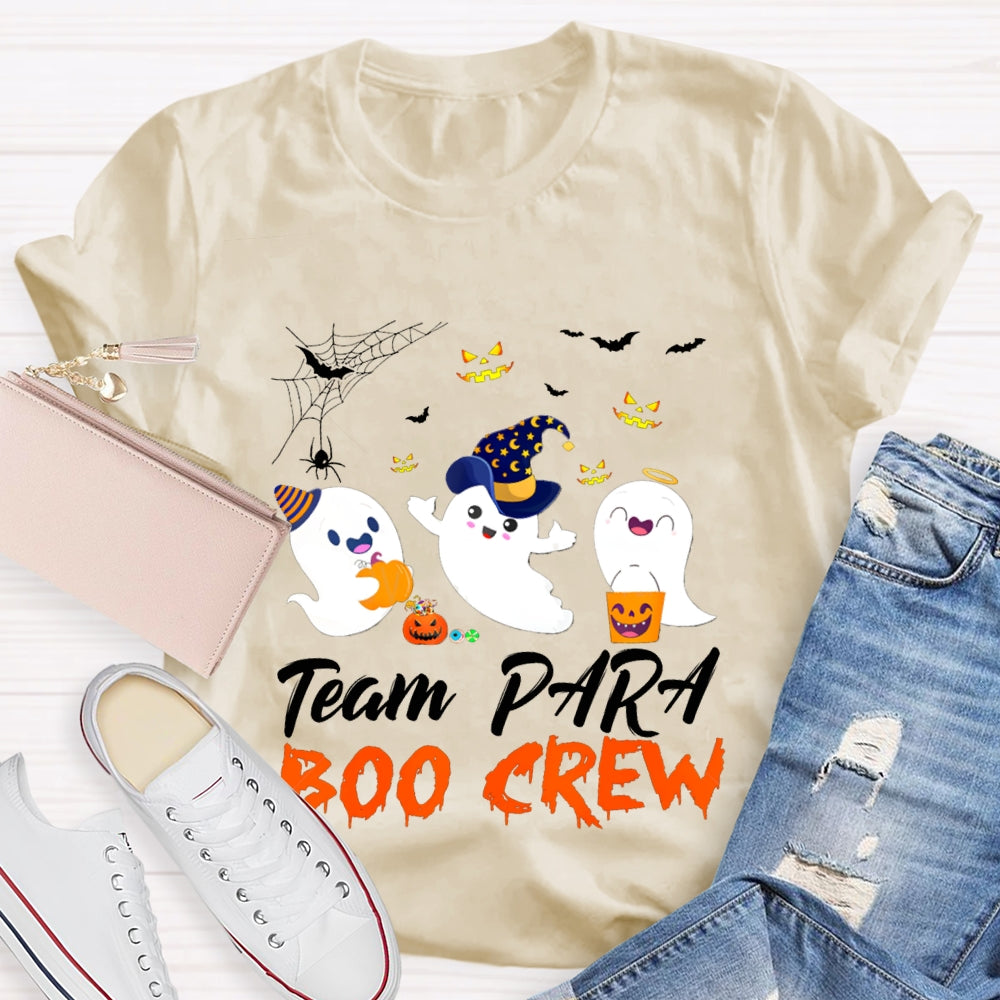 Team Para Boo Crew Paraprofessional Halloween T-shirt