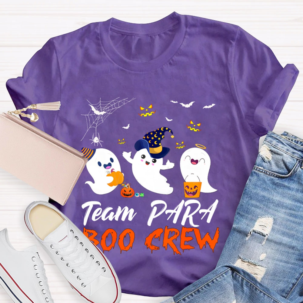 Team Para Boo Crew Paraprofessional Halloween T-shirt