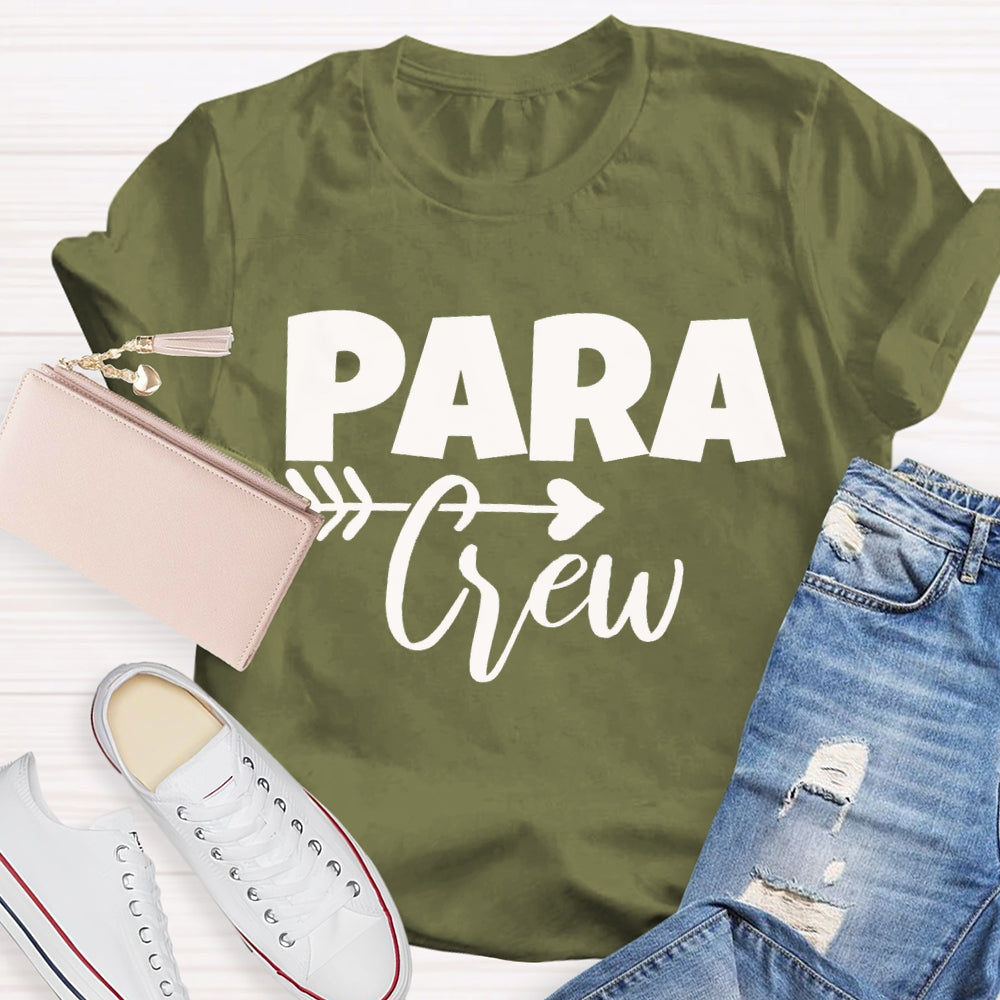 Para Crew Paraprofessional Heart Arrow T-shirt