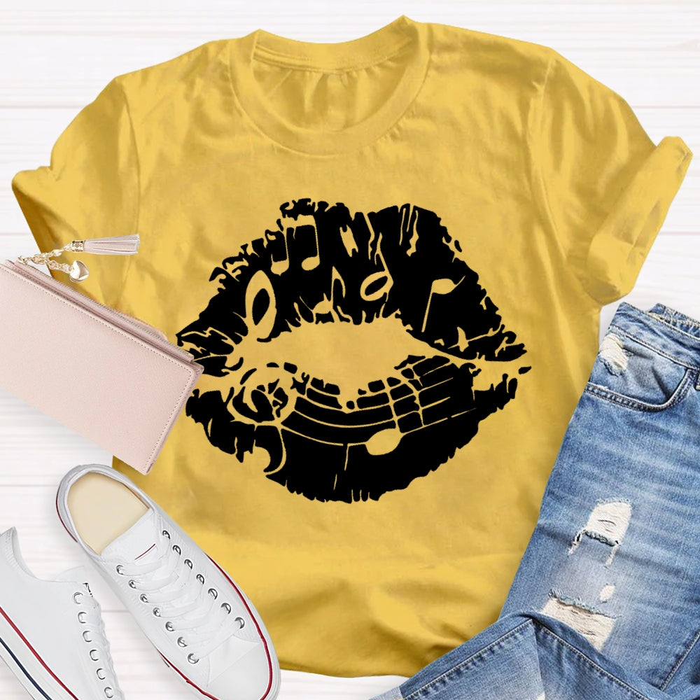 Lip Notes Music T-shirt