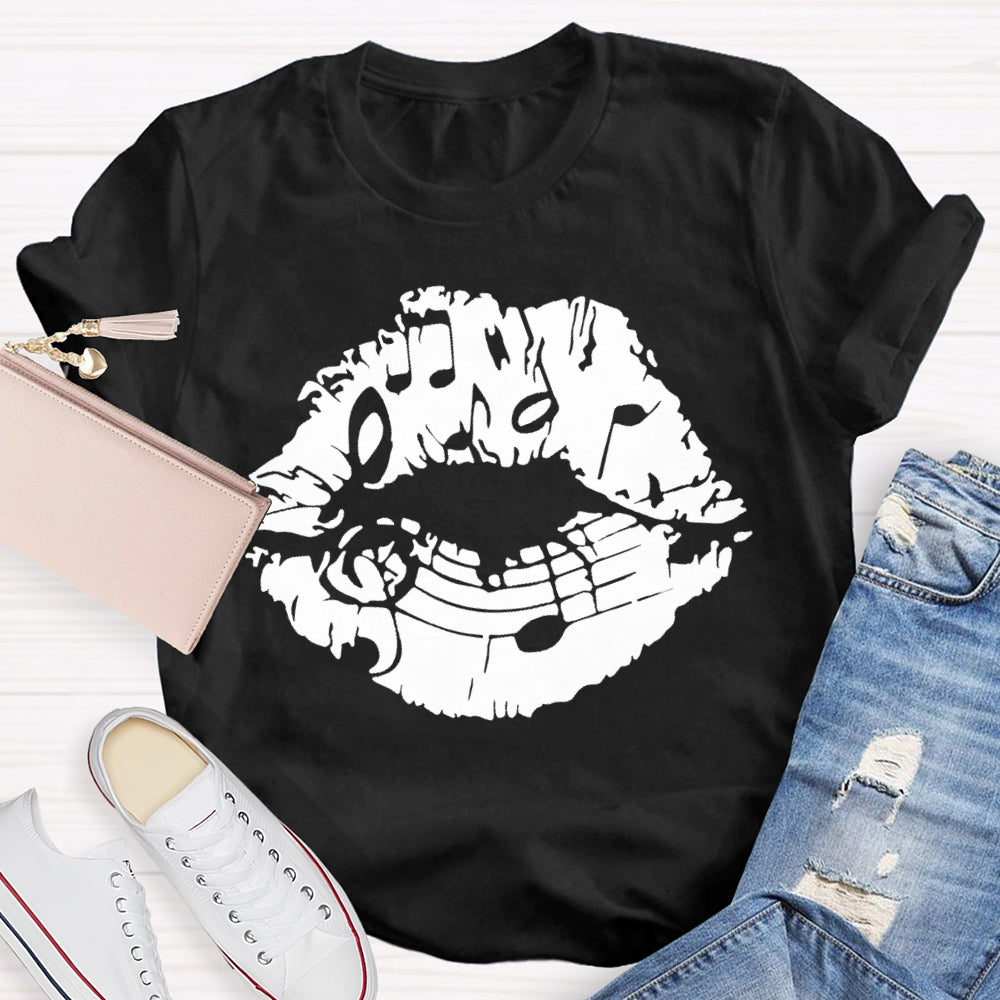 Lip Notes Music T-shirt
