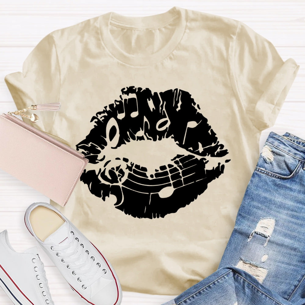 Lip Notes Music T-shirt