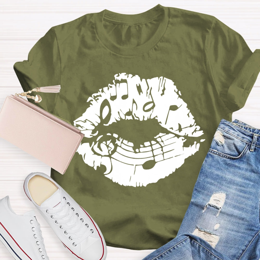 Lip Notes Music T-shirt