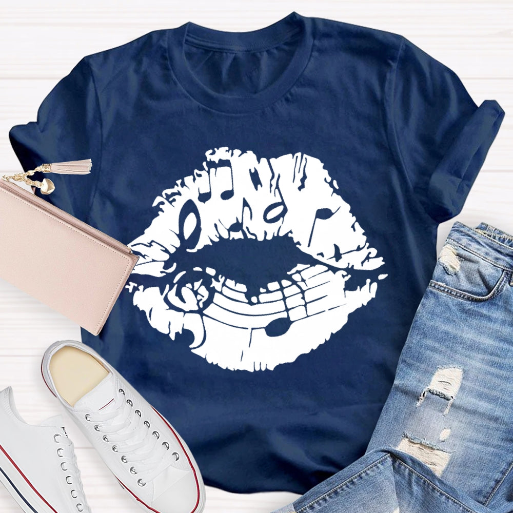 Lip Notes Music T-shirt