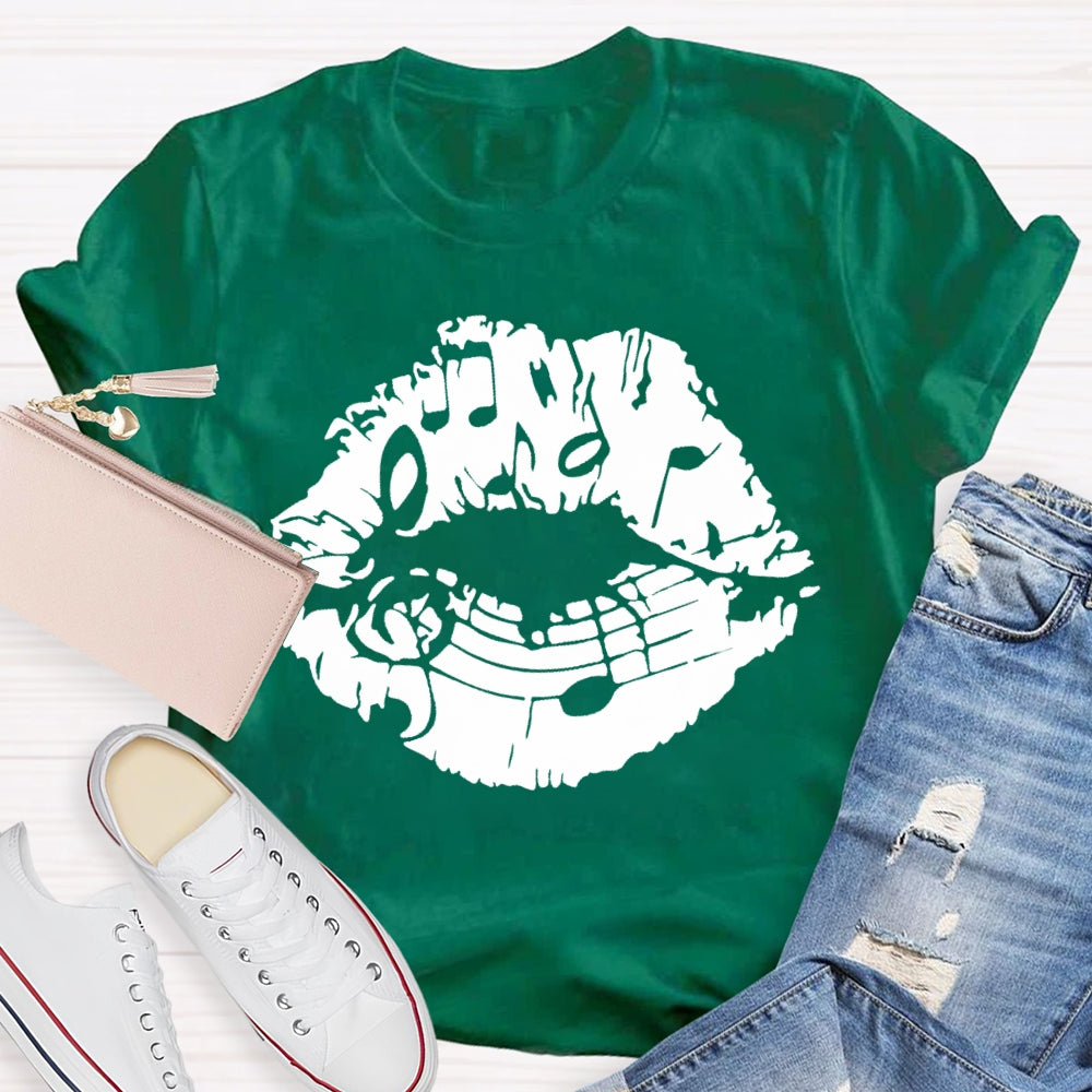 Lip Notes Music T-shirt
