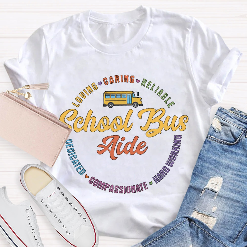 School Bus Aide Gift T-shirt