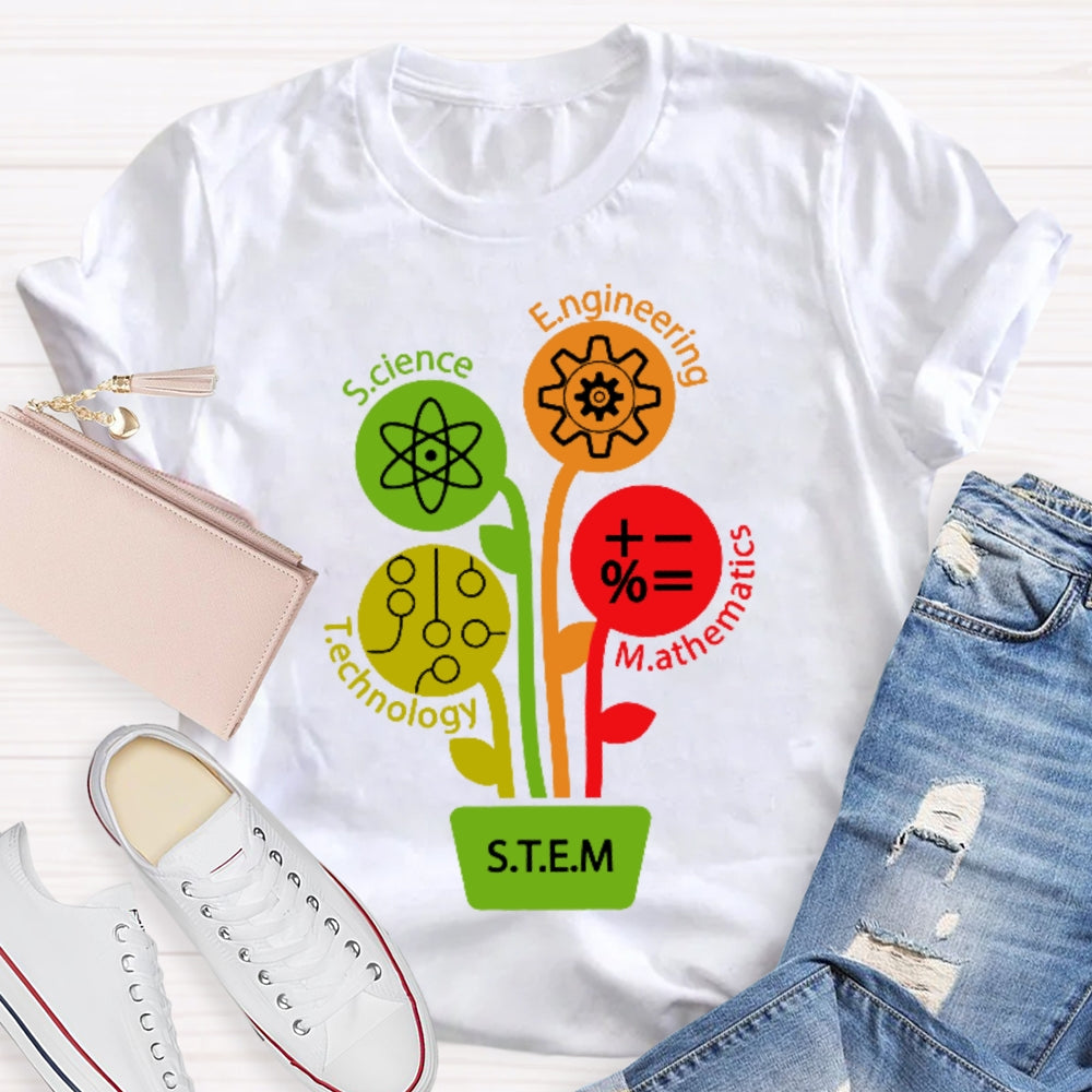 STEM Science Technology Engineering Math Teacher Gift  T-shirt
