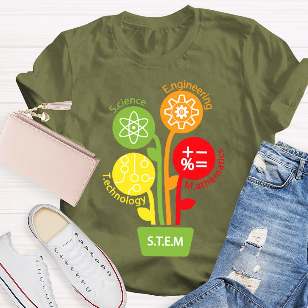 STEM Science Technology Engineering Math Teacher Gift T-shirt