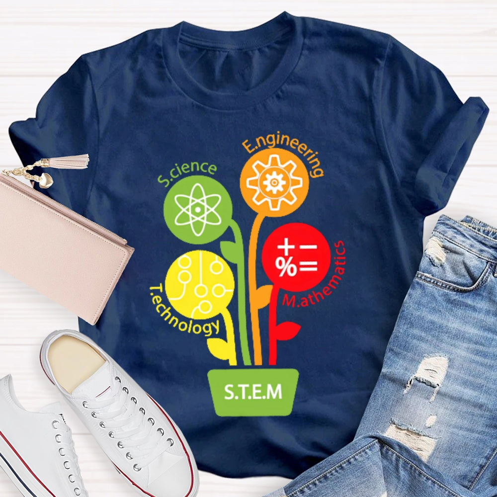 STEM Science Technology Engineering Math Teacher Gift  T-shirt