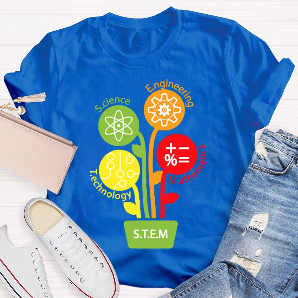 STEM Science Technology Engineering Math Teacher Gift T-shirt