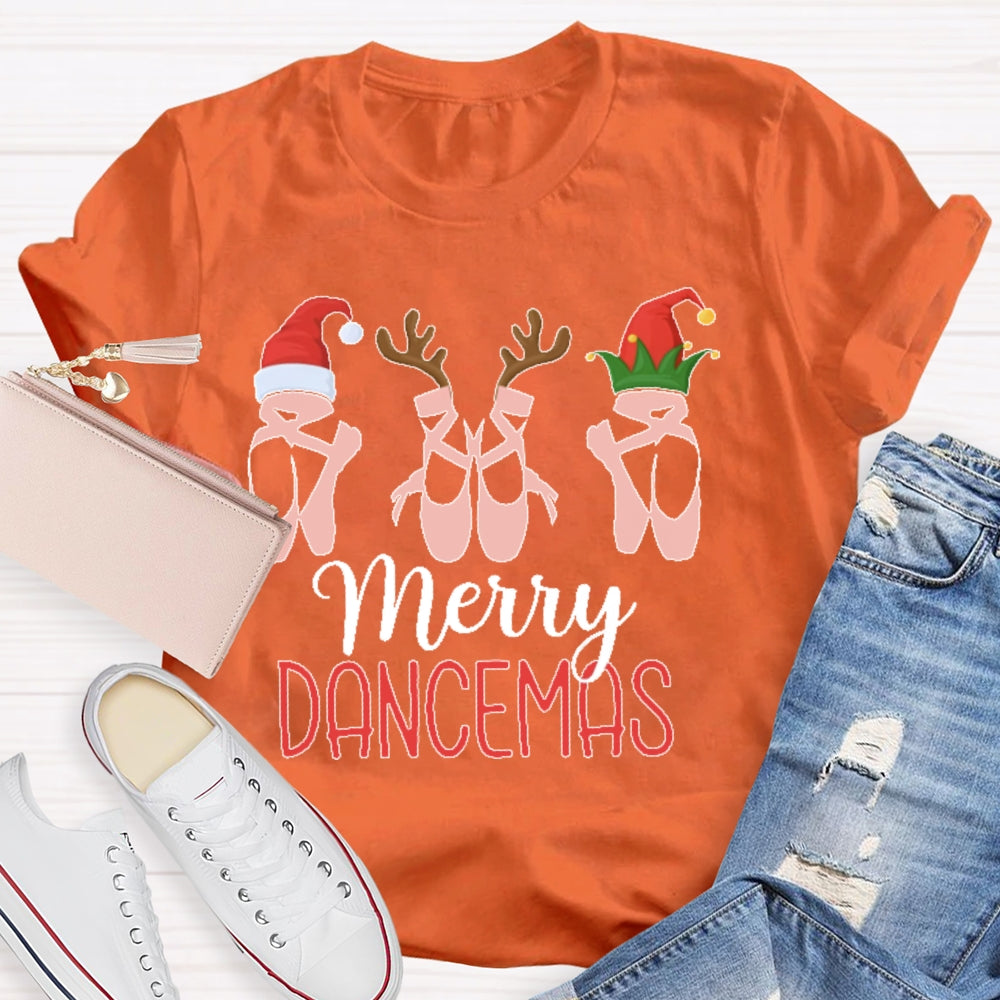 Merry Dancemas Ballerina Ballet Dancer T-shirt