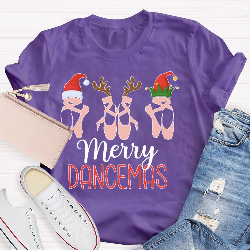 Merry Dancemas Ballerina Ballet Dancer T-shirt