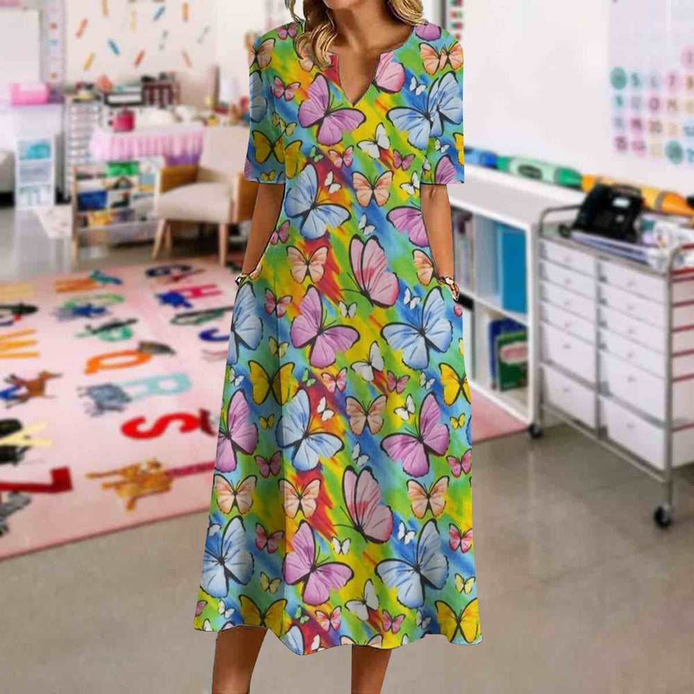 Rainbow Bright Butterflies Dress