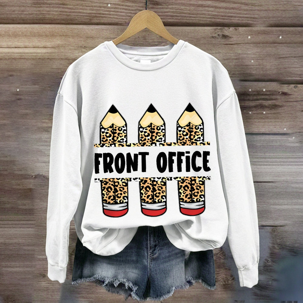 Front Office Leopard Print Pencil sweatshirt