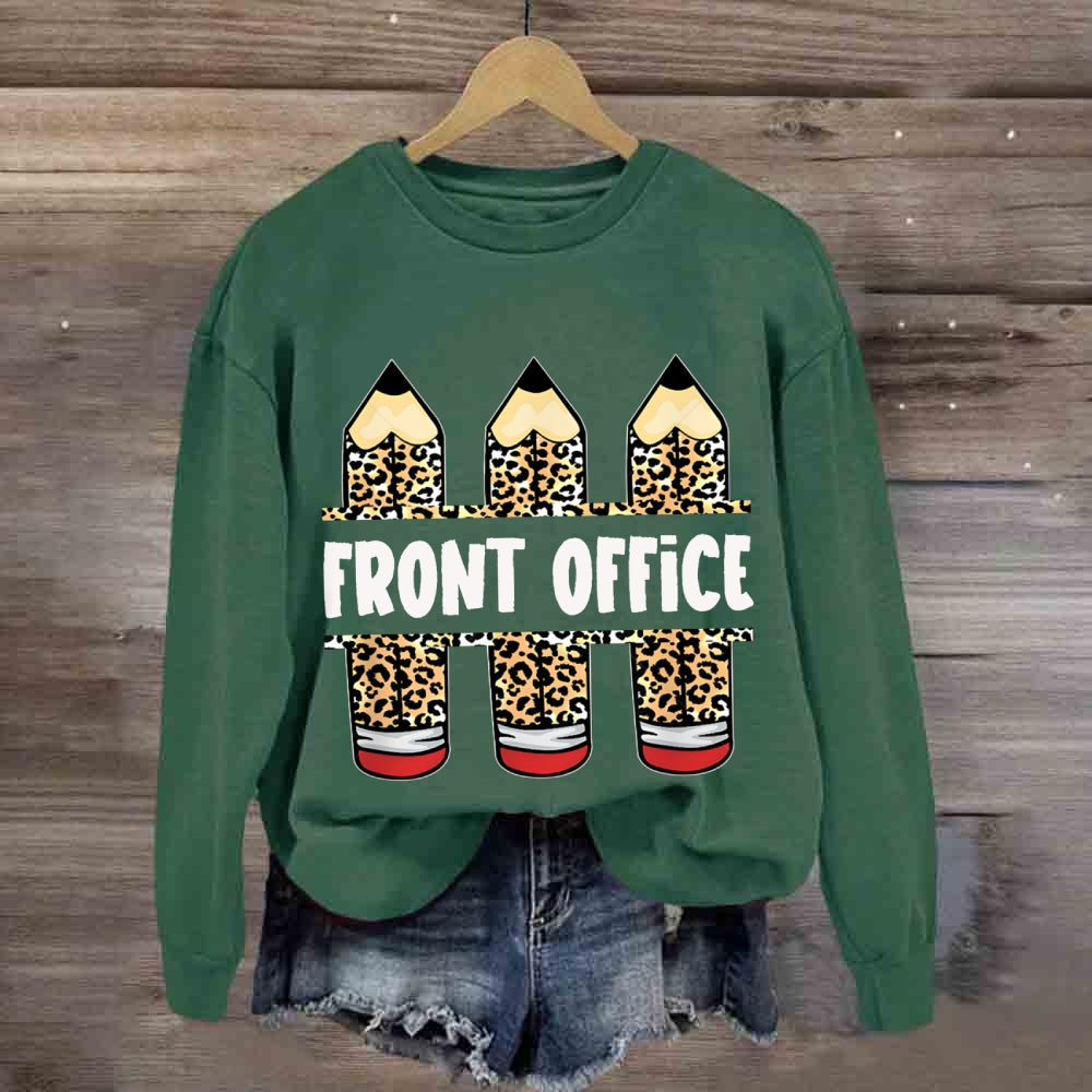 Front Office Leopard Print Pencil sweatshirt