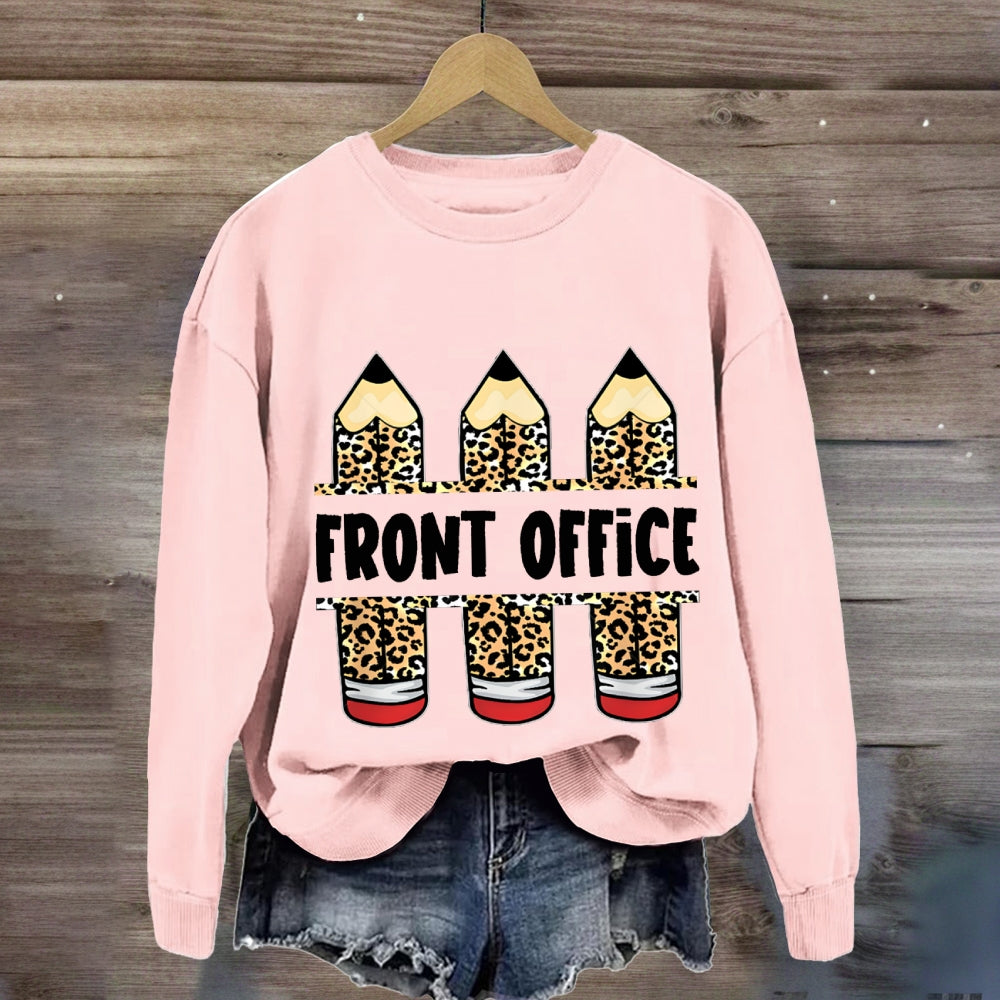 Front Office Leopard Print Pencil sweatshirt
