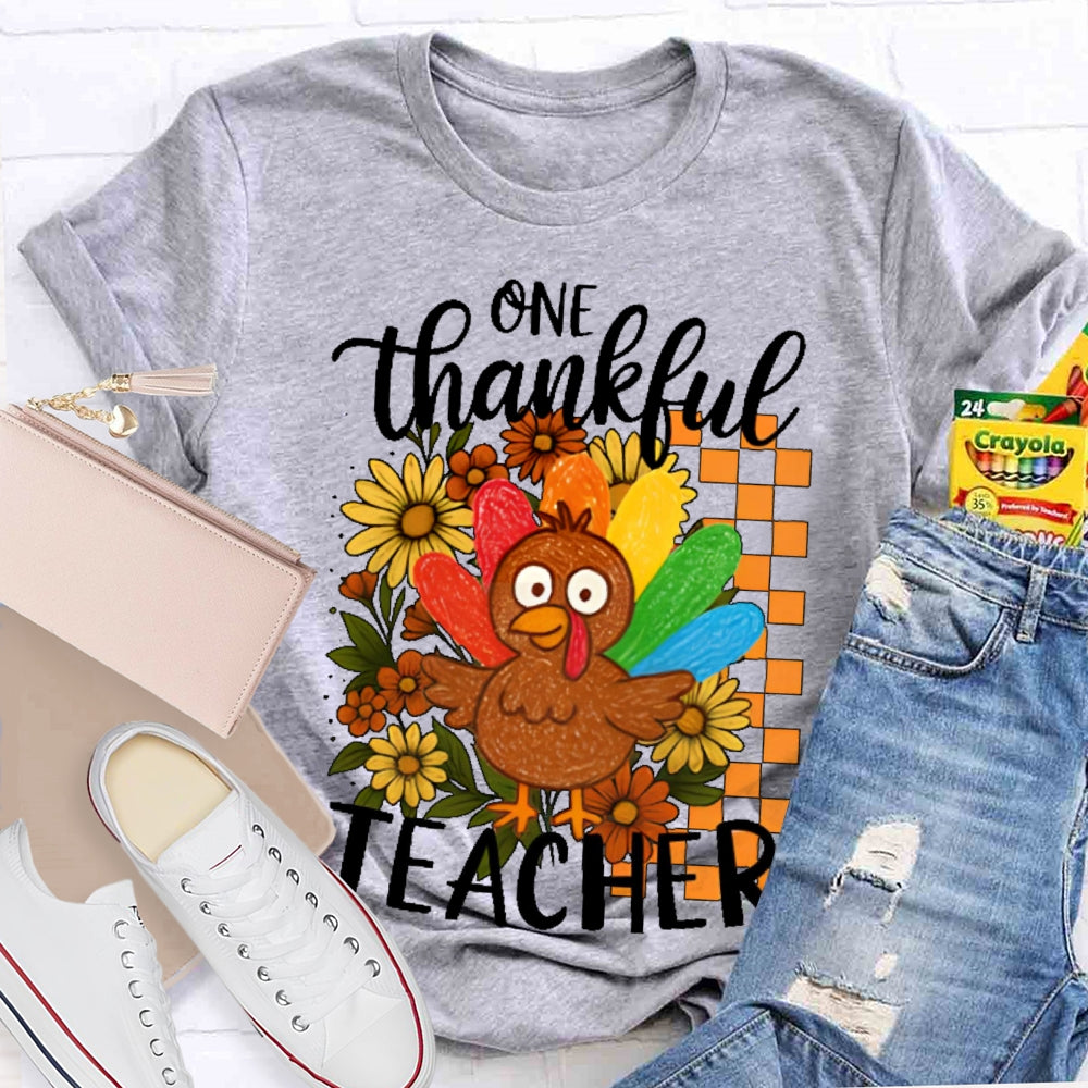 One Thankful Teacher T-shirt