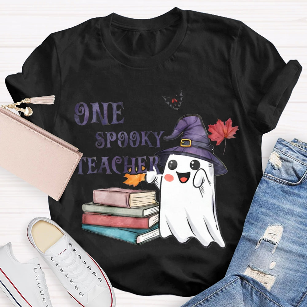 One Spook Teacher Halloween T-Shirt