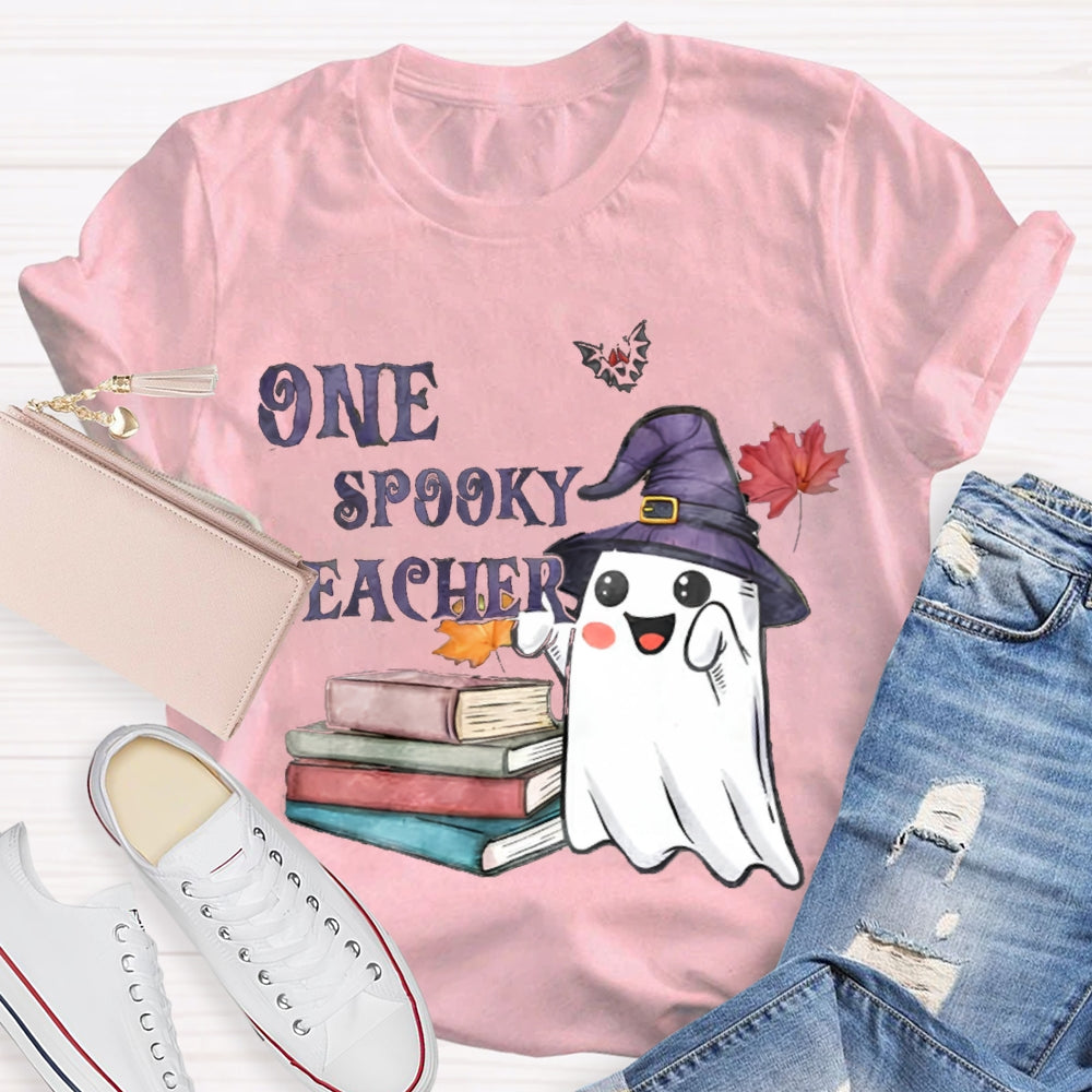 One Spook Teacher Halloween T-Shirt