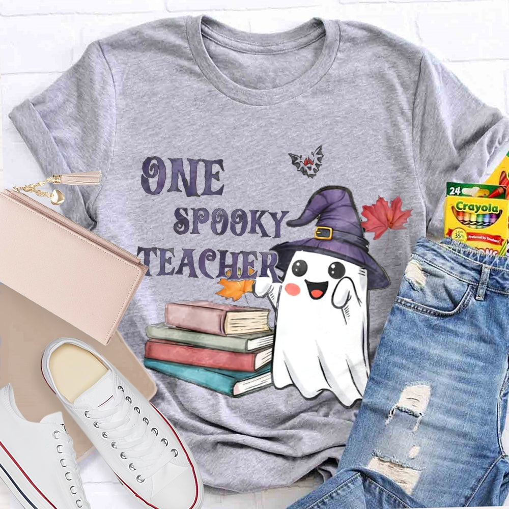 One Spook Teacher Halloween T-Shirt