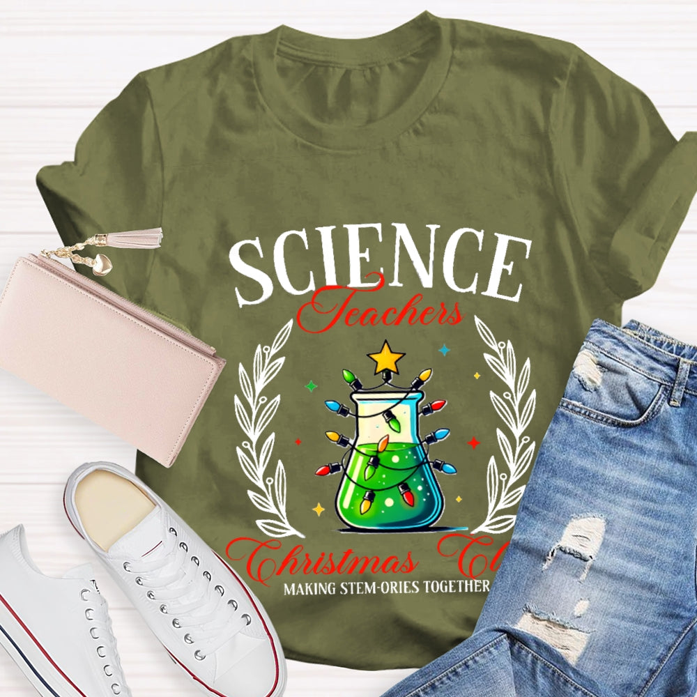 Science Teacher Christmas Club T-shirt