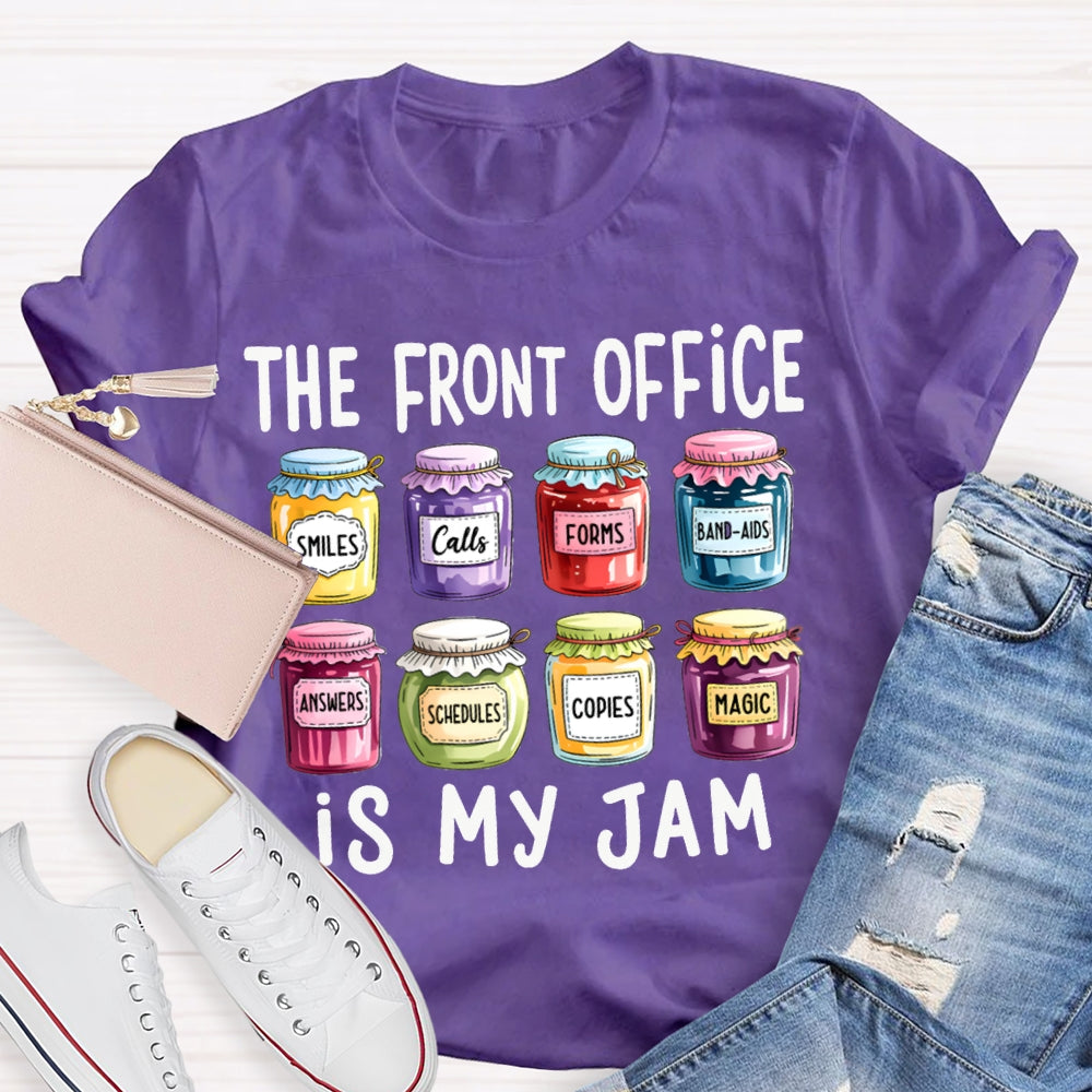 The Front Office Is My Jam Colorful Small Bottles T-shirt