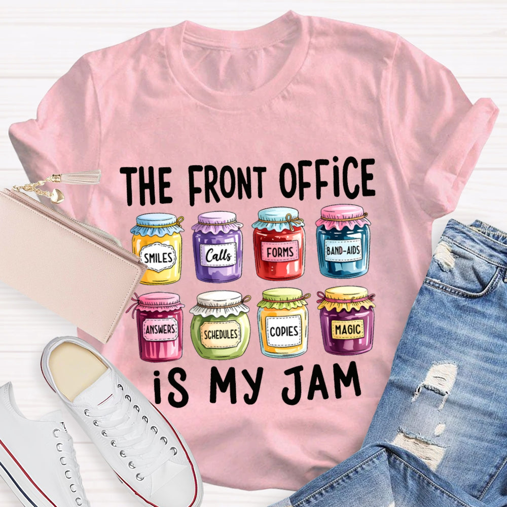 The Front Office Is My Jam Colorful Small Bottles T-shirt