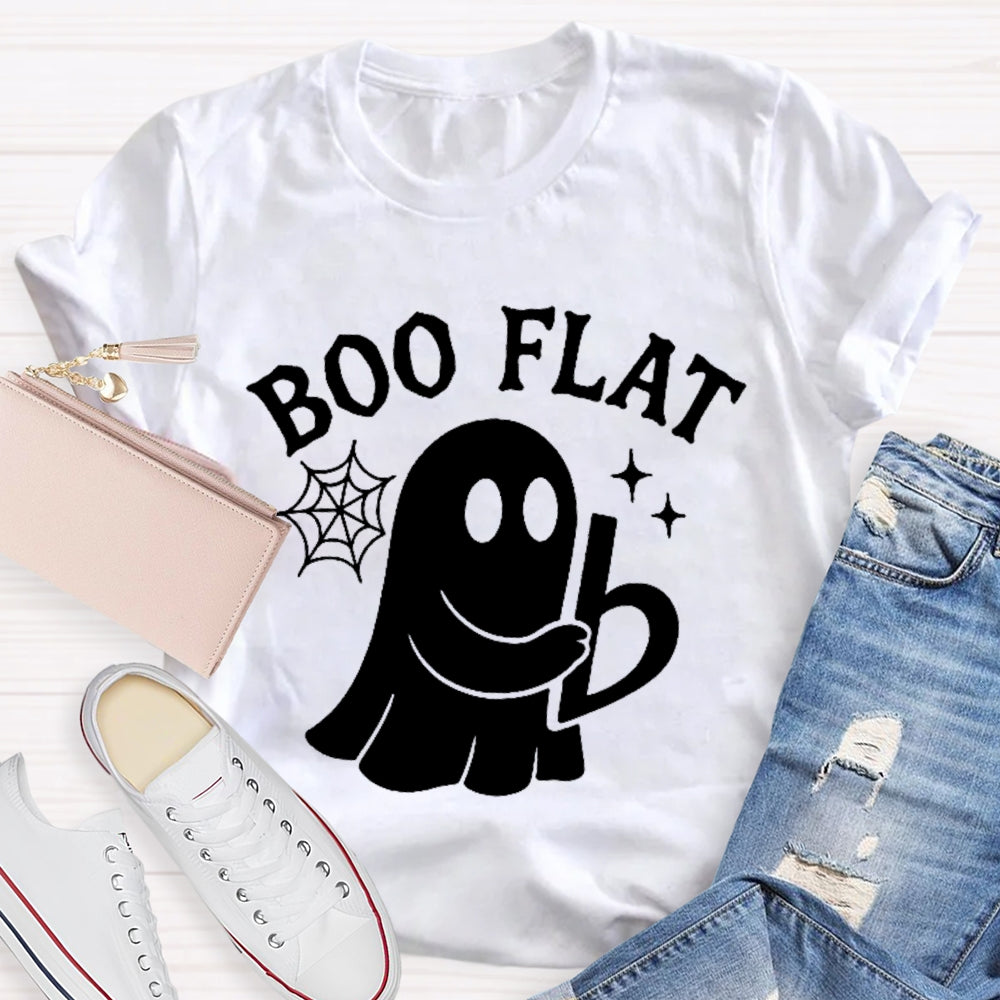 Boo Flat A Cute Little Ghost Halloween T-shirt