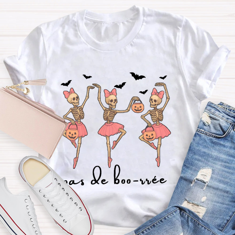 Pas De Boo Rree Ghosts And Pumpkins Halloween T-shirt