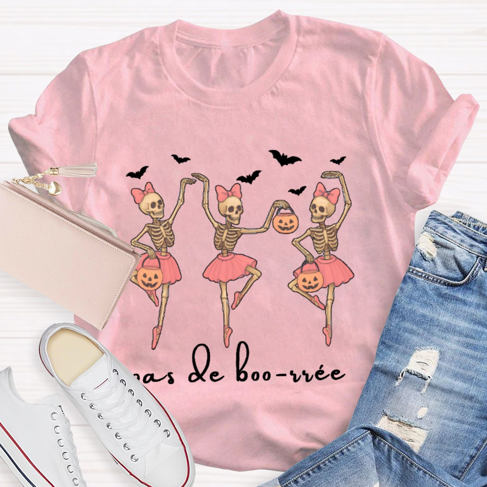 Pas De Boo Rree Ghosts And Pumpkins Halloween T-shirt