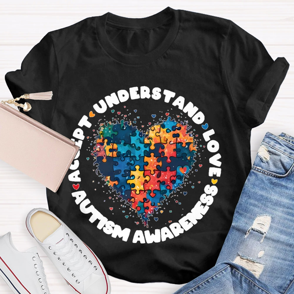 Accept Love Understand Autism T-shirt