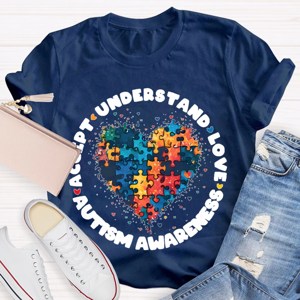 Accept Love Understand Autism T-shirt