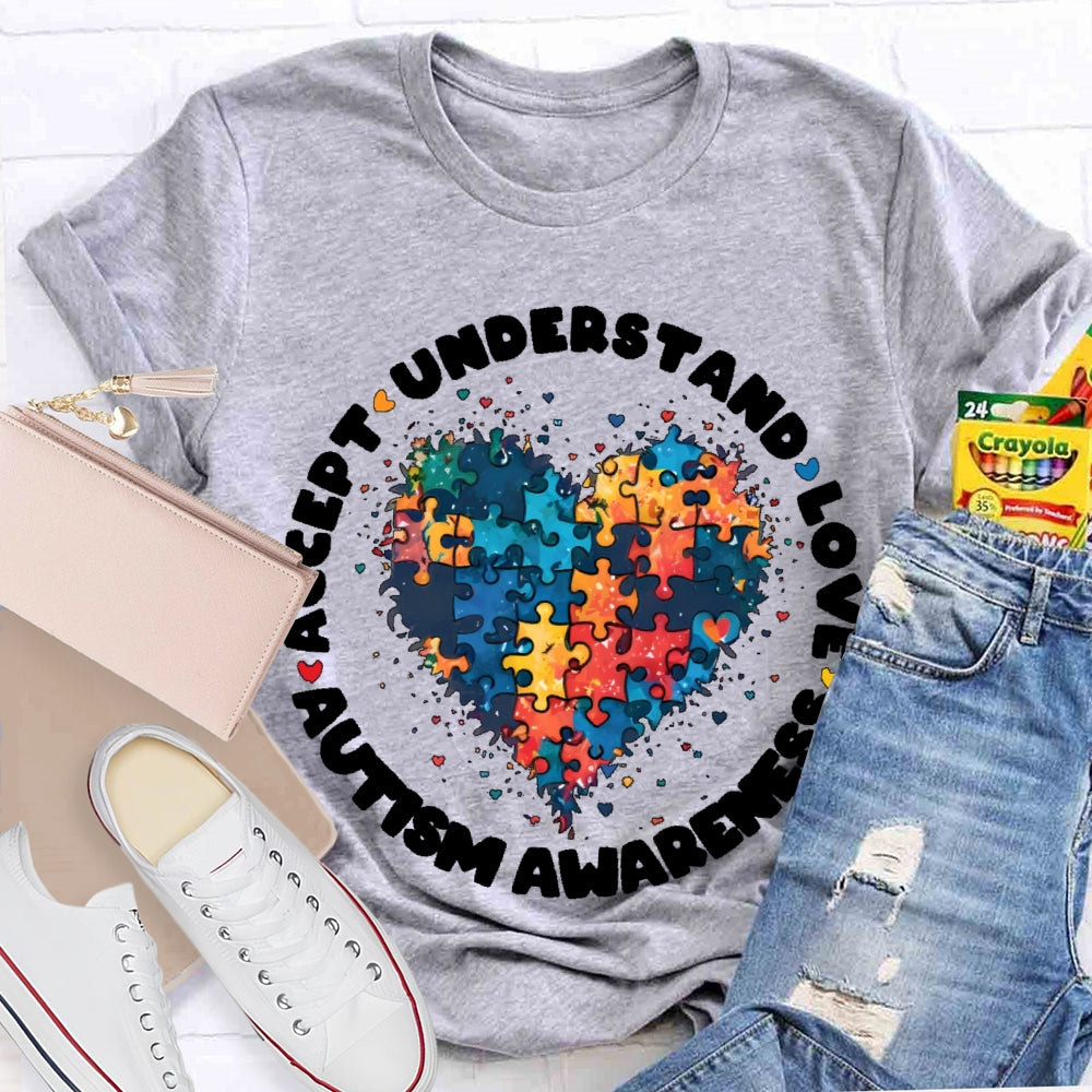 Accept Love Understand Autism T-shirt