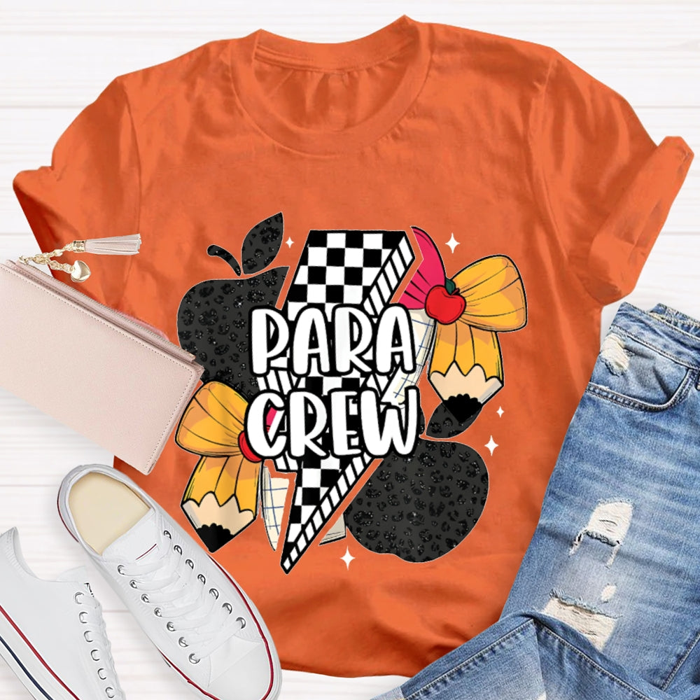 Para Crew Bow Apple And Lightning T-shirt