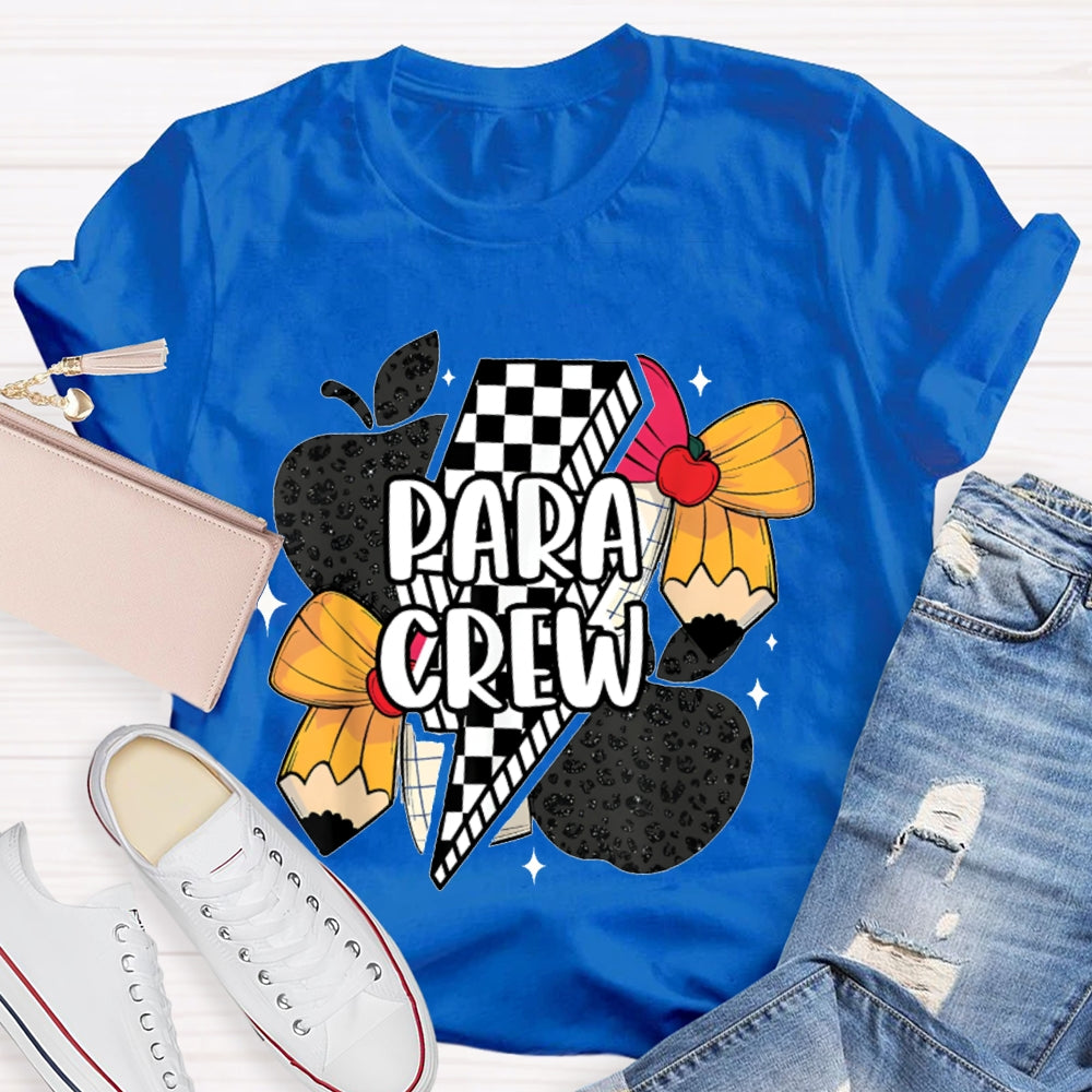 Para Crew Bow Apple And Lightning T-shirt