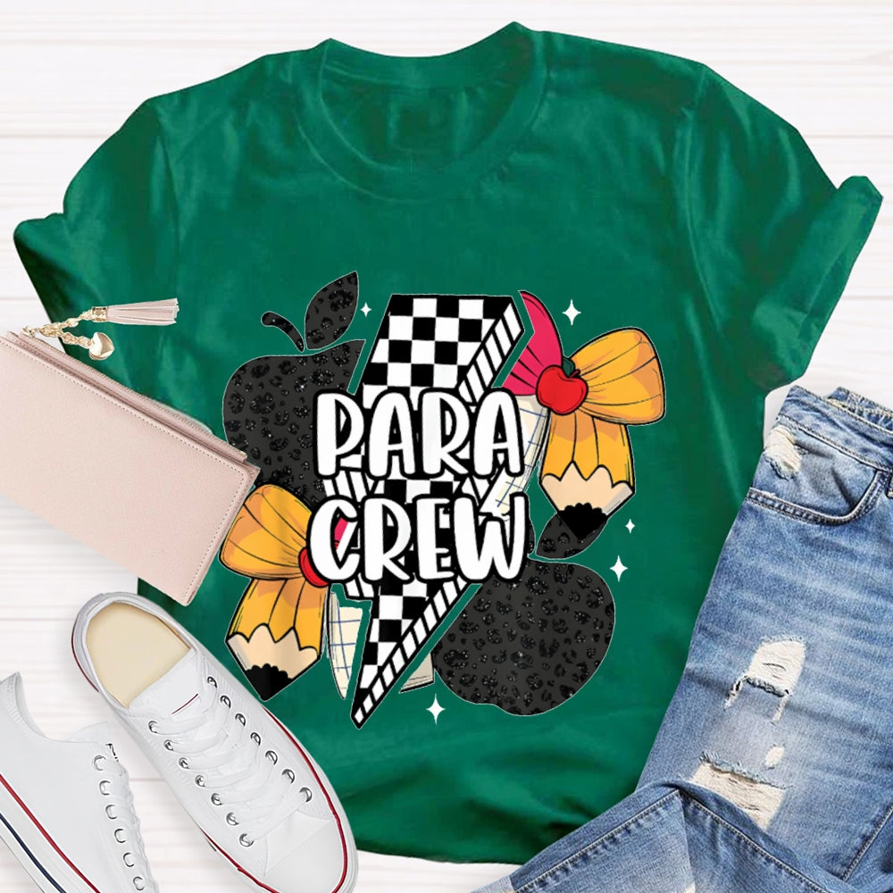 Para Crew Bow Apple And Lightning T-shirt