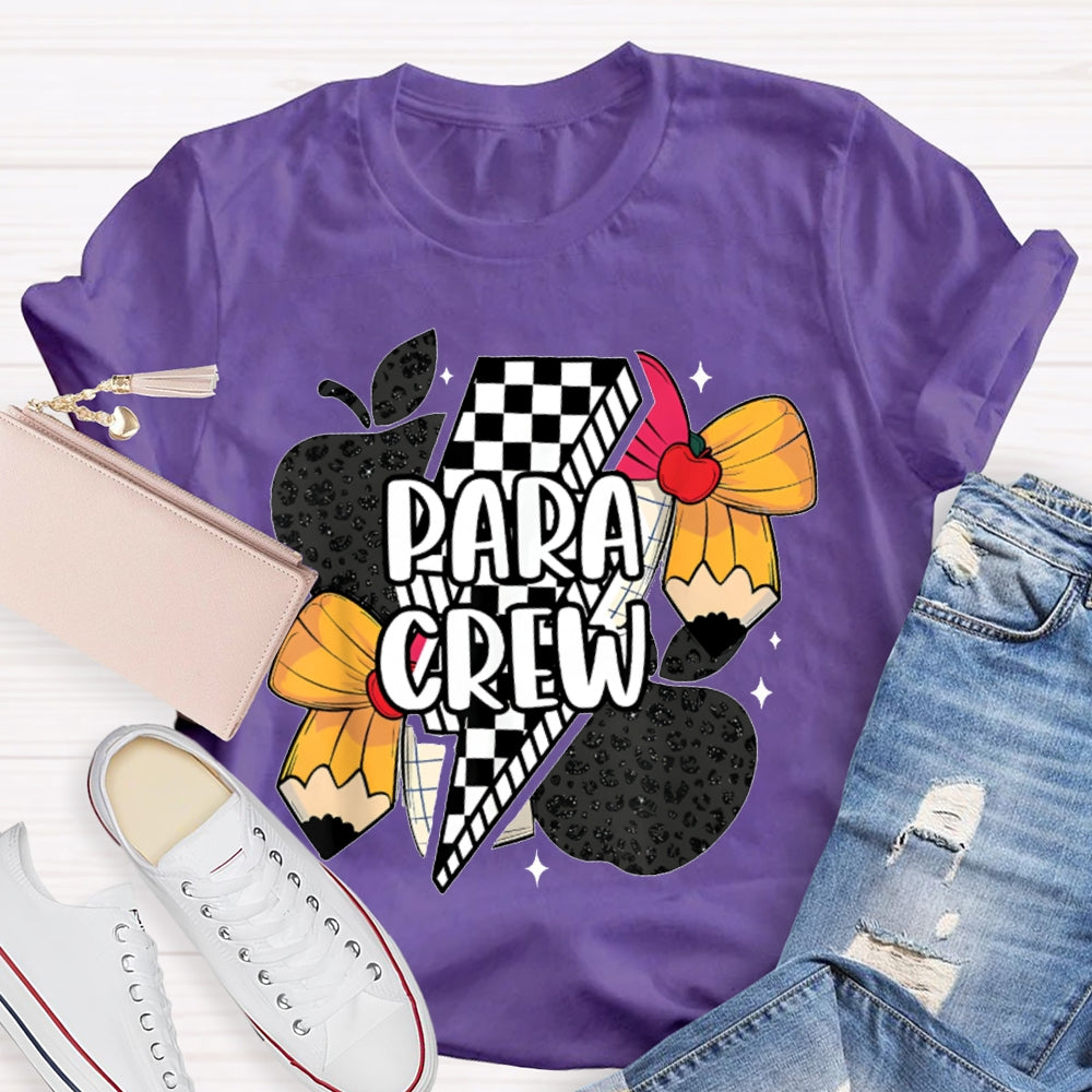 Para Crew Bow Apple And Lightning T-shirt