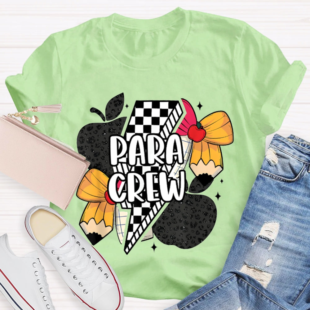 Para Crew Bow Apple And Lightning T-shirt