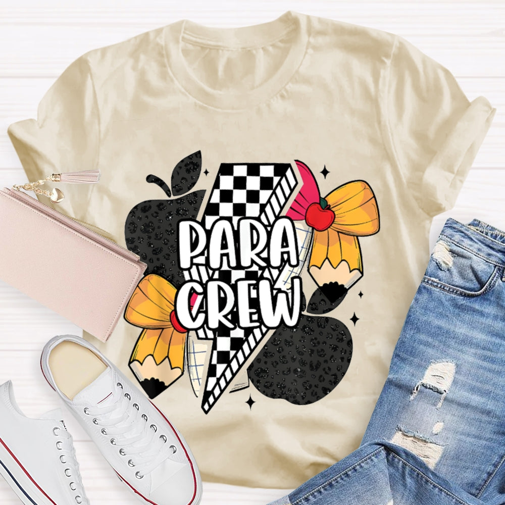 Para Crew Bow Apple And Lightning T-shirt