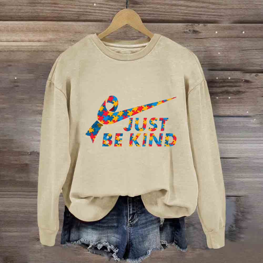 Just Be Kind Color Puzzle Sweatshirt